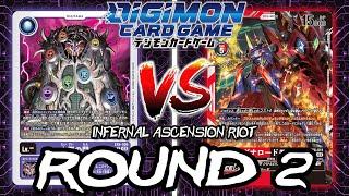 Seven Great Demon Lords VS RagnaLordmon!! | Digimon Card Game: EX6 Infernal Ascension Riot (ROUND 2)