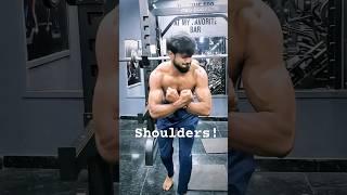 train your shoulders... front delts! must try #ytshorts #shoulderworkout #tips #viral #fitness