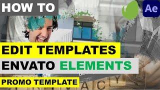 How to Edit Envato Elements Templates in Adobe After Effects - Promo Template