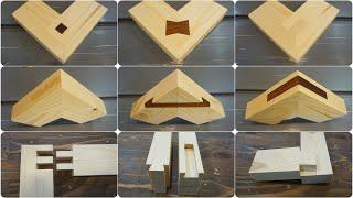 12 Woodworking Joints / Wood corner joints