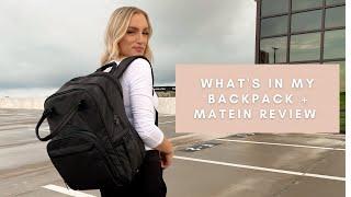 what's inside my backpack + MATEIN nurse backpack review / nursing school