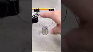 Magnetic force on electric current. #physics #science #physicsfun