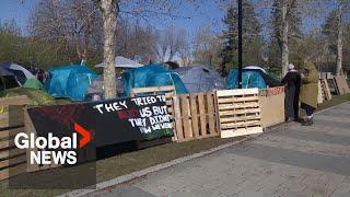 Gaza protests: Pro-Palestinian encampment set up at University of Calgary