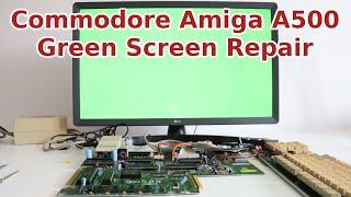 Commodore Amiga 500 Green Screen Fix