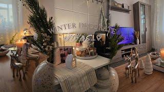 Winter decorate with me 2024 ( living room, kitchen , coffee corner)️ cozy & simple