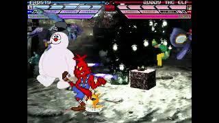 MUGEN Fight - Team Team Frosty The Snowman vs. Team Buddy The Elf