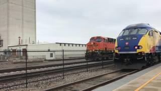 Biglake railfanning + Santa Fe warbonnet