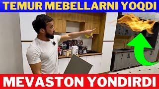 Xiva Mevaston mebel narxlari | Temur Oshxona mebellari yondirdi