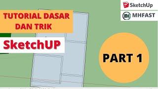 Menggambar Rumah Sederhana dengan SketchUp Part 1 #DesainRumah #SketchUp