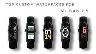 Mi Band 5 custom watchfaces super dope (apple watch style)