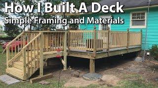 How To Build a Simple Deck - Framing and Materials