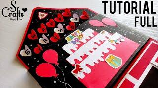 Happy birthday card  handmade full video tutorial | easy handmade greeting card ideas | S Crafts