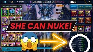 Surprise Mithrala Nuker Build!  She Smacks!!  Raid: Shadow Legends