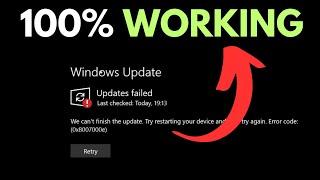 How To Fix Windows Update Error 0x8007000e