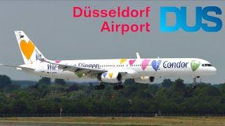 BUSY Plane Spotting North of the Rhine - Düsseldorf Airport (DUS/EDDL) Incl. A380, MD-83 + more!