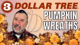 3 Ways to Use the Dollar Tree Pumpkin Wreath Frame - Fall Wreath - Easy DIY #pumpkincraft