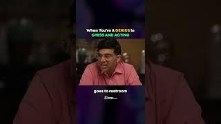 Oscar winning acting by Gukesh D ft. Praggnanandhaa! #Shorts #chess