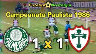 Palmeiras 1 x 1 Portuguesa - 23-03-1986 ( Campeonato Paulista )