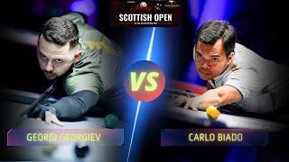 GEORGI GEORGIEV VS CARLO BIADO | 2024 JACOBY SCOTTISH OPEN #billiards #9ballpool #highlights