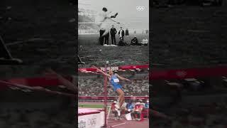 Dick Fosbury revolutionized the high jump in 1968 ‍#Olympics #HighJump #Athletics