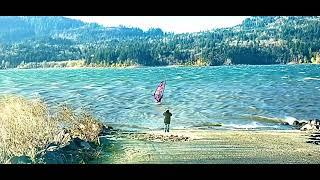 11/17/22 Relaxed Windsurfing 2.8 m 7’6” Bonzer and a 235lb Gerontological Experiment Dalton Point