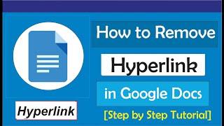 How to Remove Hyperlink in Google Docs