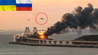 Putin's pride has been shattered! Ukrainian US F-16 Fighter Jets Rain Missiles on Crimean Bridge