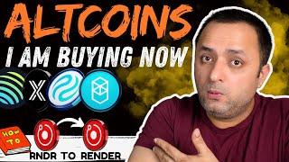 TOP ALTCOINS I am BUYING in DIP | HOW to convert RNDR to RENDER Token | TOP CRYPTO to INVEST in 2024