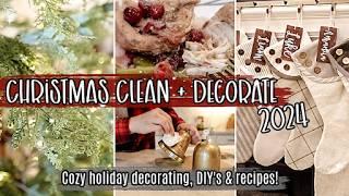 2024 CHRISTMAS CLEAN & DECORATE WITH ME :: After Dark Clean, Christmas Decorating, DIYS & Recipe