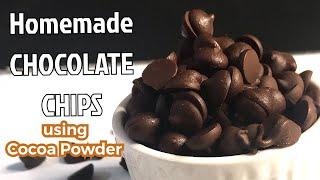 How to make Homemade chocolate Chips using cocoa powder