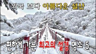 케이블카로  편하게 가보는 최고의 겨울 여행지 BEST 5 Korea's Best Snow Scenic Destination/snow mountains