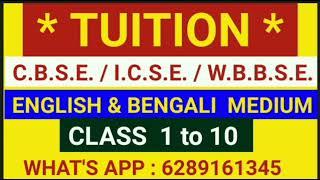 west bengal board class 1 to 10 online home tuition paid/cbse icse board class1 to5th online tuition