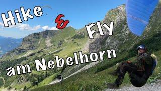 Gleitschirmfliegen am Nebelhorn - Simpler Hike and Fly in der Sommerhitze