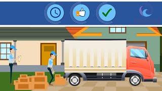 Moving Service Company Or Movers 2D Animated Promo Video