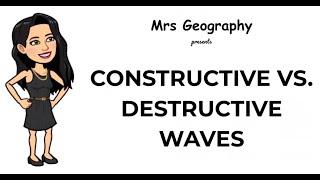 Types of waves; Constructive vs. Destructive