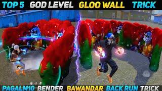 Pagal M10 - Top 5 God Level Gloo Wall Trick | Bawandar Gloo Wall + Back Run Gloo Wall Tutorial