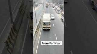 From far to Near #highway #truck #race #auto #bus #trending #besafe #viral #shortsviral