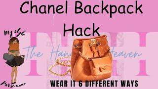 I Hacked My Chanel Backpack #Chanel backpack