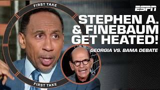  GEORGIA VS. BAMA DEBATE  Stephen A. & Finebaum get HEATED! ️ | First Take