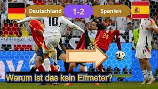 Deutschland - Spanien: Handspiel in der Verlängerung – Warum ist das kein Elfmeter?