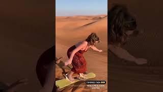 Sandboarding in Morocco Sahara Desert   experience. #sandboding #adventure #desert  #morocco