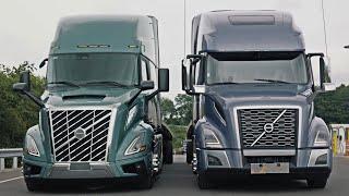 Acceleration Race with 2024 Volvo VNL 680 & 2022 VNL 680