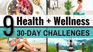 30-Day CHALLENGE IDEAS to Improve Your Health and Wellness // Live a healthier Lifestyle in 2021!