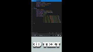 CSS 3D Text Effect | CSS Tips & Tricks