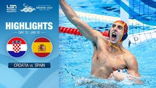 Final: Croatia vs. Spain | Highlights | European Water Polo Championships 2024