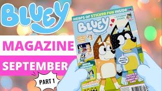 Bluey Magazine - September Issue Part 1| Bluey Books & Crafts | Disney Jr | ABC Kids