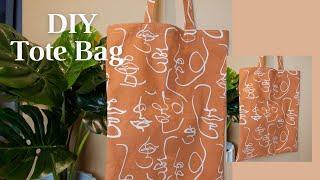 DIY Tote Bag | How to make a tote bag | Beginner Friendly