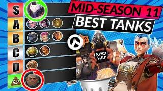 NEW TANK TIER LIST - BEST Heroes to Main (MID SEASON 11 PATCH) - Overwatch 2 Meta Guide