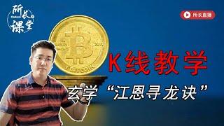 比特币K线教学公开课 | K线模型顶部底部形态 | 江恩四方图推衍 | 所长课堂