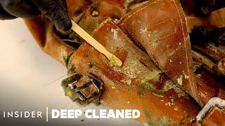 How A Moldy Leather Bag Is Deep Cleaned  | Deep Cleaned